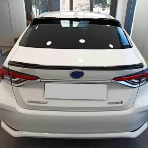 Roof Spoiler suitable for Toyota Corolla 2019+ E21 4D Sedan Gloss Black Lipspoiler from ABS Plastic-image-6315464