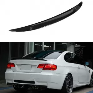 Trunk Spoiler suitable for BMW 3 E92 05-11 M Performance Design Design Look from ABS Plastic Glossy Black-image-6315481