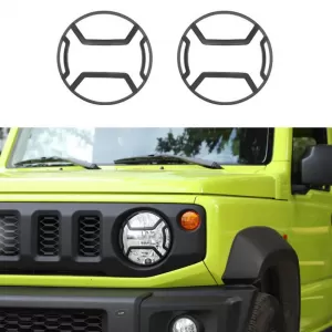 Head Light Covers suitable for Suzuki Jimny 2019+ Metal 2 Pcs-image-6315502