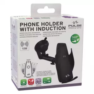 Phone Holder Automatic With Wireless Charger With Suction Cup Pulse Mobile CARHL14-image-6315570