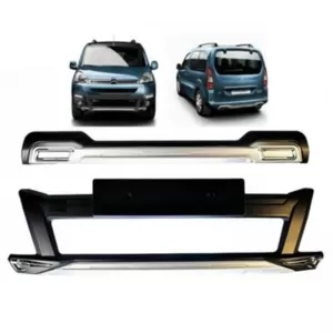 Skid Plates Bumper Body kit suitable for Front and Rear Bumper suitable for Citroen Berlingo 2012-2018 2 Pieces-image-6315957