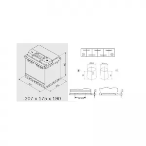 Car Battery 54Ah Right Bosch 530A (EN) S5 002-image-6316072