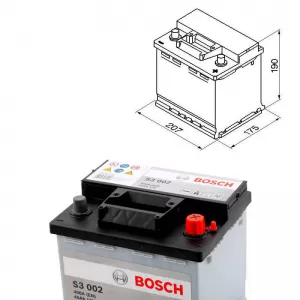Car Battery 45Ah Right Bosch 400A (EN) S3002