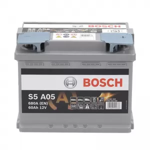 Car Battery 60Ah Right Bosch 680A (EN) Start Stop AGM S5A05-image-6316090
