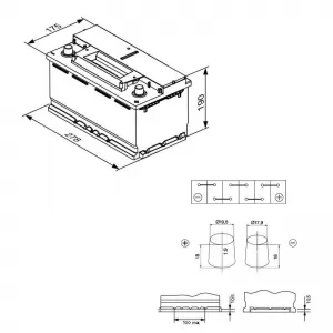 Car Battery 70Ah Right Bosch 760A (EN) Start Stop EFB S4E08-image-6316110