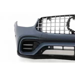 Body Kit suitable for Mercedes-Benz GLC Coupe Facelift C253 Sport Line (2020+) GLC63Amg Look with Bumpers, Grill, Exhaust Tips, Fender Flares-image-6316261