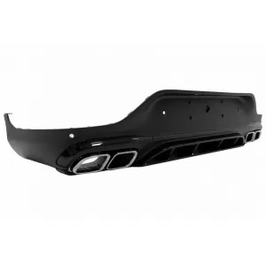 Body Kit suitable for Mercedes-Benz GLC Coupe Facelift C253 Sport Line (2020+) GLC63Amg Look with Bumpers, Grill, Exhaust Tips, Fender Flares-image-6316266