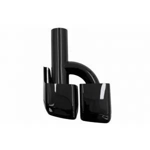 Exhaust Pipes Double Suitable for Mercedes-Benz W211, W212, W204, W209, W221, W164, W166 A Design 63 Look Black Edition 2 Pcs-image-6316278