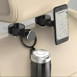 Mobile Holder Magnetic Suitable for Headrest on Mobile Accessories Black 1 Piece-image-6316311