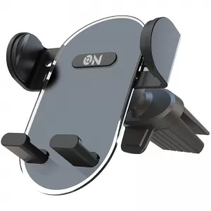 Mobile holder suitable for dashboard and car air vents with arm and adjustable hooks on mobile accessories, black, 1 piece.-image-6316314