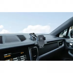 Mobile Holder suitable for Dashboard with Hooks and Adjustable Angle on Mobile Accessories Black 1 Piece-image-6316340