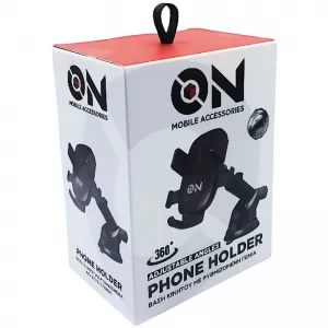 Mobile Holder suitable for Dashboard with Hooks and Adjustable Angle on Mobile Accessories Black 1 Piece-image-6316344