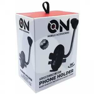 Mobile Holder suitable for Windscreen with Suction Cup and Flexible Arm on Mobile Accessories Black 1 Piece-image-6316355