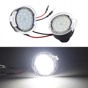 Mirror Led Lights suitable for Ford Edge 07-18 / Mondeo MK5 15-17 / Fusion 14-15 / Raptor 09-14 / Ranger 15-17 / Mustang 15-17 18 SMD Led 6000K White 2 Pcs-image-6316374