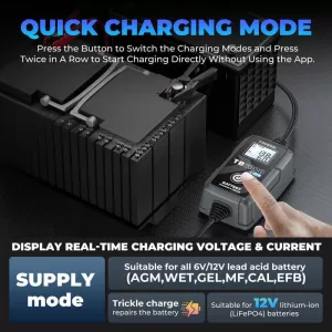Car Battery Charger & Tester Topdon 6/12 Volt 6 Amper TB6000PRO-image-6316407