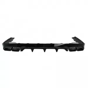 Rear Bumper Diffuser suitable for Mercedes-Benz E-Class C238 Coupe / A238 Cabrio 16-19 A Design 63 Look With Black Exhaust Tips-image-6316480