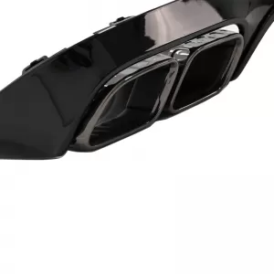 Rear Bumper Diffuser suitable for Mercedes-Benz E-Class C238 Coupe / A238 Cabrio 16-19 A Design 63 Look With Black Exhaust Tips-image-6316484