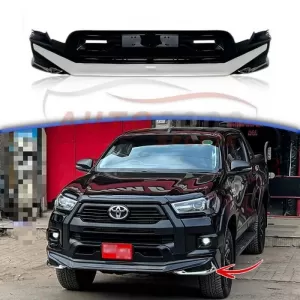 image-4-Bull Bar Bumper Guard Front Bumper suitable for Toyota Hilux 2019+ Revo Modelista Style 1 Piece