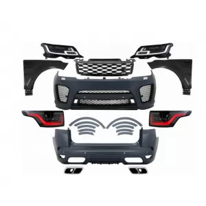 Body Kit suitable for Land Rover Range Rover Sport L494 2014-2017 Upgrade to 2018+ SVR Look-image-6316620