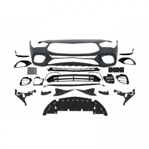 Front Bumper suitable for Mercedes-Benz CLA C118 Sedan X118 Shooting Brake (2019-up) CLA45 Look-image-6316643