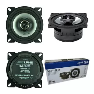 Car Speakers Alpine SXE-1025S Component 4''/10cm 180w Peak 25w RMS 2 Way 2 Pcs-image-6316712
