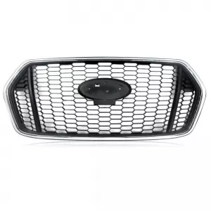 Front Grille suitable for Ford Transit 2020-2022 RS Look Honeycomb Black With Chrome 1pc-image-6316730