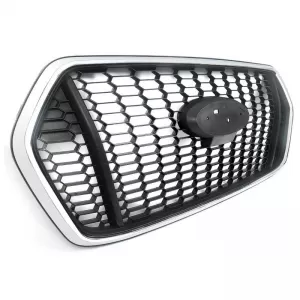 Front Grille suitable for Ford Transit 2020-2022 RS Look Honeycomb Black With Chrome 1pc-image-6316731