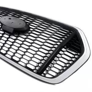 Front Grille suitable for Ford Transit 2020-2022 RS Look Honeycomb Black With Chrome 1pc-image-6316732