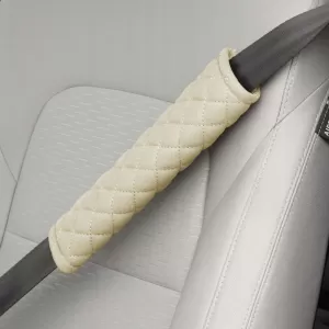 Seat Belt Cover Swiss 26x6.3cm Beige With Beige Seam 2 Pcs CSP2100-image-6316736