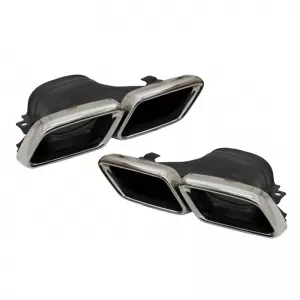 Exhaust Muffler Tips Suitable for Mercedes-Benz E-Class W213 16+ / GLC-Class (X253/C253) 15-17 A Design Look 2 pcs-image-6316918