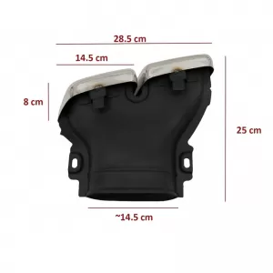 Exhaust Muffler Tips Suitable for Mercedes-Benz E-Class W213 16+ / GLC-Class (X253/C253) 15-17 A Design Look 2 pcs-image-6316921