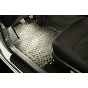 Rubber Car Mats Geyer & Hosaja suitable for Seat Tarraco after 2019, Skoda Kodiaq, VW Tiguan Allspace after 2017, 4 Pieces, Black 904/4C-image-6316968