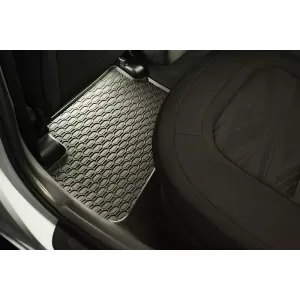 Rubber Car Mats Geyer & Hosaja suitable for Seat Tarraco after 2019, Skoda Kodiaq, VW Tiguan Allspace after 2017, 4 Pieces, Black 904/4C-image-6316969