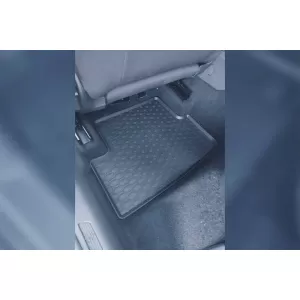 Rubber Car Mats Geyer & Hosaja suitable for Volkswagen Polo, Seat Ibiza, Seat Arona Crossover after 2017, Audi A1, Skoda Fabia, Volkswagen T-Cross after 2018, Taigo after 2020, 4 Pieces, Black 889/4C-image-6317010
