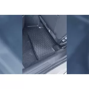 Rubber Car Mats Geyer & Hosaja suitable for Volkswagen Polo, Seat Ibiza, Seat Arona Crossover after 2017, Audi A1, Skoda Fabia, Volkswagen T-Cross after 2018, Taigo after 2020, 4 Pieces, Black 889/4C-image-6317011