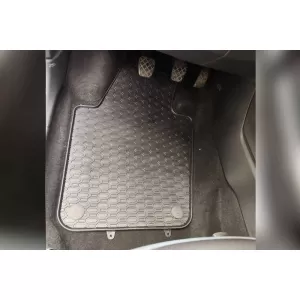 Rubber Car Mats Geyer & Hosaja suitable for VW Polo 2009-2017 / Skoda Fabia 2014+ / Seat Ibiza 2008-2017 4 Pieces, Black 842/4C-image-6317066