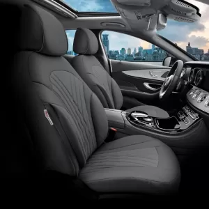 Seat Covers Otom Progressive Design Universal Full Synthetic Leather Front / Rear Set 11 Pieces Gray ΡRG-103-image-6317713