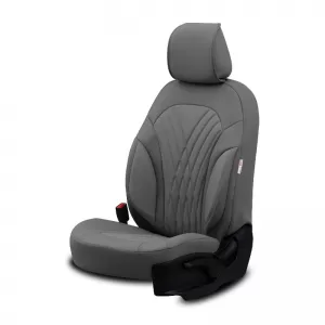 Seat Covers Otom Progressive Design Universal Full Synthetic Leather Front / Rear Set 11 Pieces Gray ΡRG-103-image-6317721