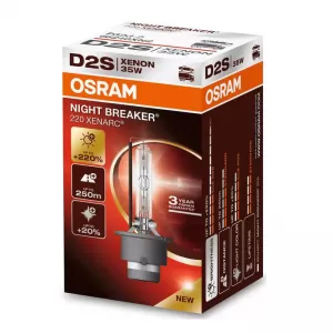 HID Xenon-Lampe D2S 4500k 85Volt 35Watt Xenarc Night Braker Laser +220% Nächste Generation Osram 66240XN2 1Stück-image-6317785