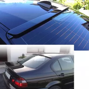 Roof Spoiler suitable for BMW 3 E46 Sedan 99-05 Piano Black ABS Plastic AC Look-image-6317971
