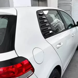 Rear Quarter Glass Cover suitable for VW Golf VI (6) 08-11 Black Color 2 Pieces-image-6318020