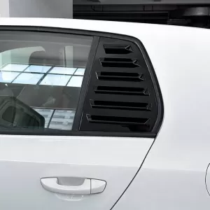 Rear Quarter Glass Cover suitable for VW Golf VI (6) 08-11 Black Color 2 Pieces-image-6318021