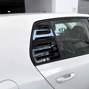 Rear Quarter Glass Cover suitable for VW Golf VI (6) 08-11 Black Color 2 Pieces-image-6318022