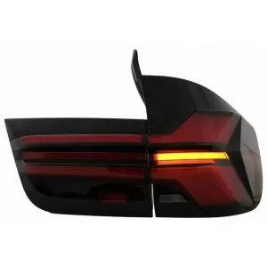Taillights Set suitable for BMW X5 E70 07-13 LED Bar Upgrade to G05 LCI Look Smoke-image-6318165
