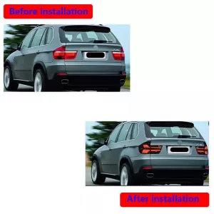 Taillights Set suitable for BMW X5 E70 07-13 LED Bar Upgrade to G05 LCI Look Smoke-image-6318170