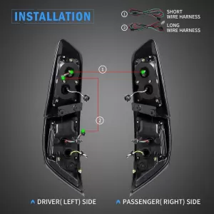 Tailights Set Suitable for Mitsubishi Lancer X 08-17 Led Bar Smoke VLAND-image-6318178