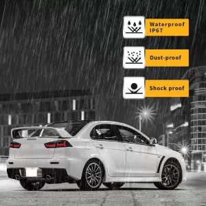 Tailights Set Suitable for Mitsubishi Lancer X 08-17 Led Bar Smoke VLAND-image-6318179