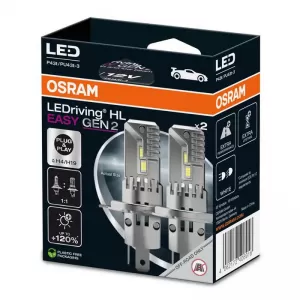 Led Kit H4/H19 Osram LEDriving HL Easy Gen2 12volt 25watt 1850/1500 lm 6500k 2pcs-image-6318215