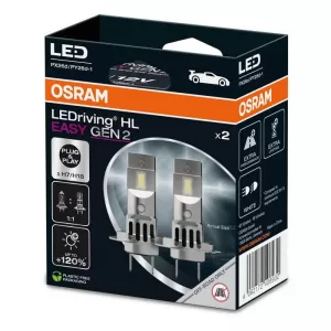 Led Kit H7/H18 Osram LEDriving HL Easy Gen2 12volt 16watt 2000lm 6500k 2pcs-image-6318230