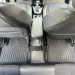 Car Mats 3D From Rubber TPE Suitable for Opel Corsa F 19+, Mokka 19+ / Peugeot 208 19+, 2008 19+ Rizline Premium 4 Pcs Black-image-6318412